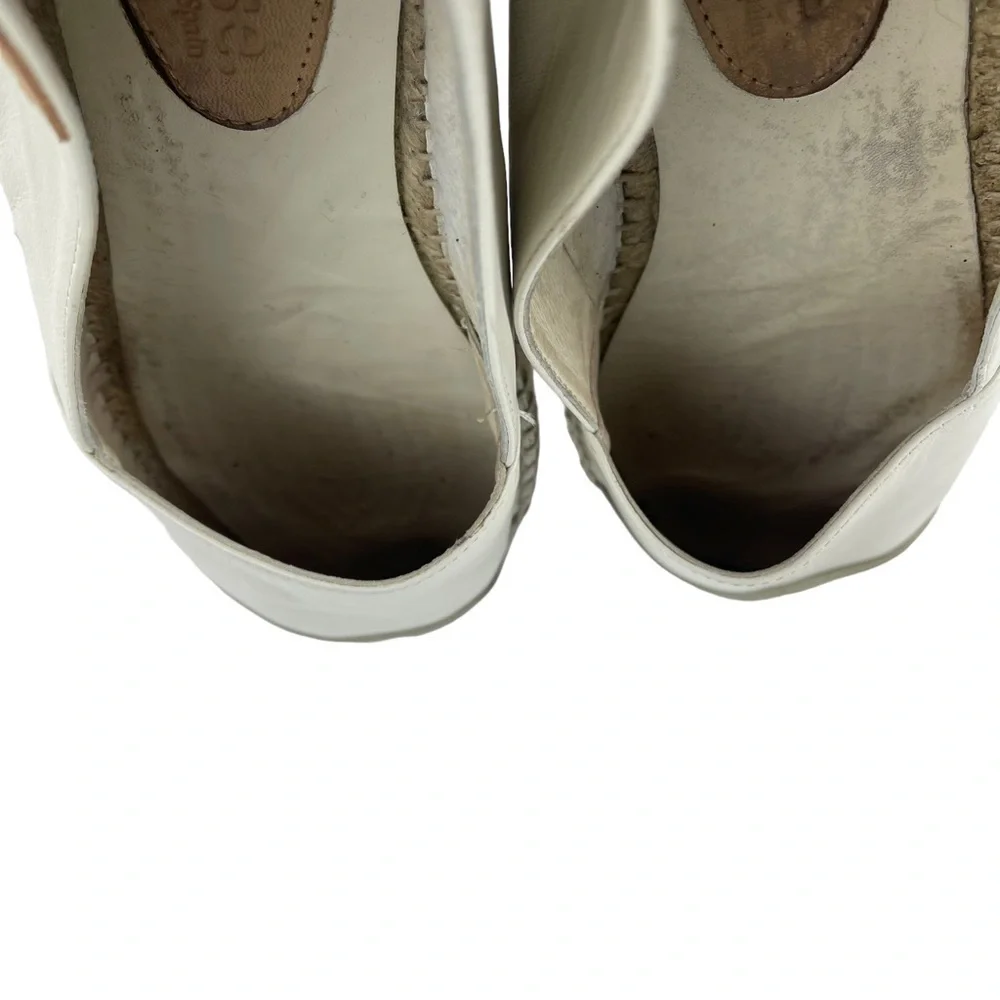 ANTHROPOLOGIE MINT & ROSE PORTOFINO LEATHER JUTE WRAP ESPADRILLE PLATFORMS